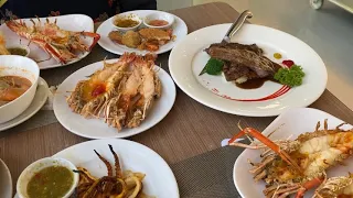 泰國曼谷 baiyoke sky hotel 81 buffet 曼谷雲霄酒店自助餐吃到飽/免費360度自動旋轉夜景觀賞