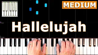 Hallelujah - Piano Tutorial MEDIUM - Leonard Cohen