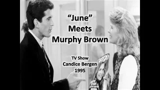 John F. Kennedy Jr., promotes "George Maga zine" o The Murphy Brown TV Show 1995