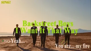 I Want It That Way - Backstreet Boys  Karaoke