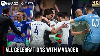 FIFA 22 | All Celebrations With Manager | PS5™ 4K 60FPS