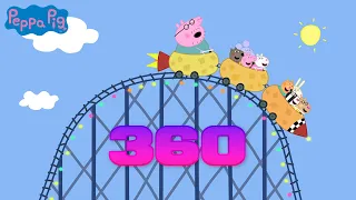 Scariest Peppa Pig Roller Coaster Remix VR 360 Poor Daddy