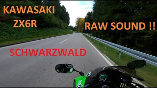 Kawasaki ZX6R ![RAW SOUND]! Schwarzwald 2k20