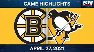 NHL Game Highlights | Bruins vs. Penguins – Apr. 27, 2021