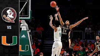 Florida State vs. Miami Men's Basketball Highlights (2019-20)