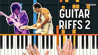 26 INSANE Guitar Riffs Played on Piano!