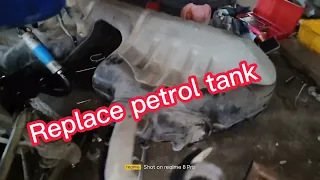 W202 Petrol Tank Leak and  Change Petrol tank Ori Halfcut