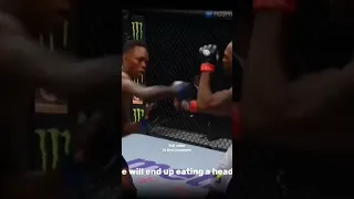 the question mark kick of Adesanya (full video in first comment) #israeladesanya #ufc #mma #shorts