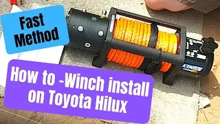 How to install Kings Domin8r X 12000lb Winch into a Toyota Hilux