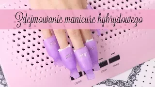 Zdejmowanie manicure hybrydowego acetonem | Elisium