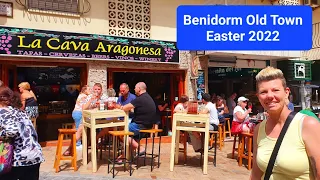 Benidorm - Easter week begins - Old town is packed !