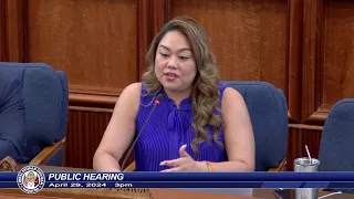 Public Hearing - Senator Amanda L. Shelton - April 29, 2024 3PM