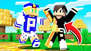 TUDO QUE TOCAMOS VIRA LUCKY BLOCK no MINECRAFT! ‹ PAULINHU ›