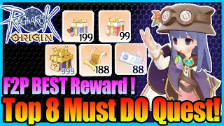 TOP 8 Reward F2P New Encounter Quest UPDATED!! Doram Kingdom Guide!! [Ragnarok Origin Global]
