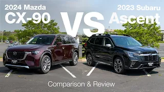 2024 Mazda CX-90 vs. 2023 Subaru Ascent | Comparison & Review