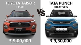 Toyota Taisor Vs Tata Punch