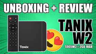 UNBOXING + REVIEW TANIX W2 - S905 W2 COM 2GB + 16GB, DUAL WIFI E BLUETOOTH + TESTE EM JOGOS