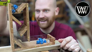 Clear Dice Tower Easy Woodworking Project