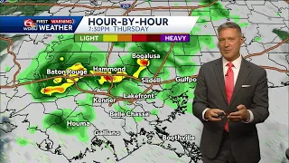 Tracking and timing showers and storms tonight and Friday, then getting hotter this weekend