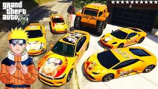 GTA 5 - Stealing NARUTO CARS With Franklin | (Real Life Cars #92)