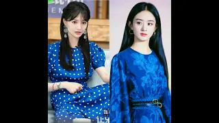 Zheng Shuang vs Zhao Liying ll same colour dress ll which is your favorite actress  ????
