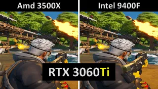 3500X vs 9400F testing RTX 3060Ti in 1080p 1440p | 10+ games benchmarks