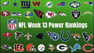 My Week 13 NFL Power Rankings