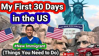 First 30 Days in the US // New Immigrant // Things you need to do //  Migrating to US