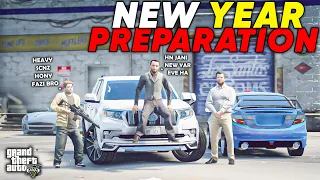 NEW YEAR NIGHT PREPARATIONS | MODIFIED PRADO | GTA 5 | Real Life Mods #371 | URDU |