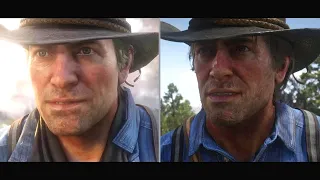 RDR2 - Comparison of trailer scenes and graphics vs game scenes and graphics
