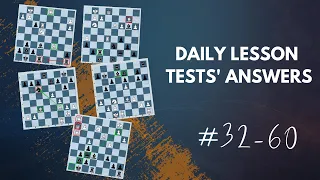 Daily Lesson Tests' Answers | #32-60