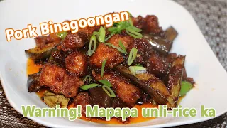 Pork Binagoongan with Eggplant | Mapapa-unli rice ka sa sarap| #binagoongangbaboy #porkbinagoongan