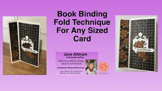 Fun Fold book binding technique for any sized card using Simply Elegant Suite Stampin’ Up!