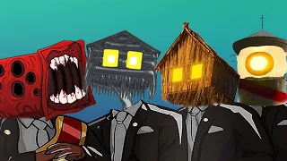 House Head Vs lighthouse Vs Train Eater - Coffin Dance Meme ( COVER )
