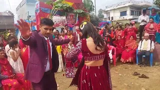 बेहुला बेहुली नाचI गुल्मीVs अर्घाखाँचीIगुल्मेली पन्चेबाजा I anjan tilak  I raju &manisha wed