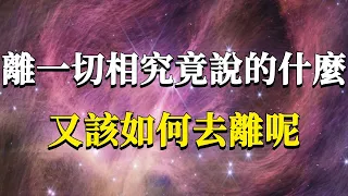 離一切相究竟說的什麼？又該如何去離呢？你告訴自己的離相可能恰恰讓你陷得更深！離一切相，即名諸佛！#能量#業力 #宇宙 #精神 #提升 #靈魂 #財富 #認知覺醒 #修行