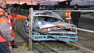 Saloon Stockcars - 116 Diggy Smith #WallopStraightIn 277 Jack Grandon - Yarmouth Follow in Crash