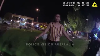 NT Police Bodycam: Officer Shoves Man Into a Wall