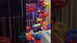 DIY BALLOON DECOR IDEA | Spiderman balloon decor idea