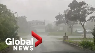Heavy rain, hail hits parts of Ontario as storm system moves through region