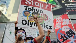 Tokyo Olympics: Protests take place during opening ceremony