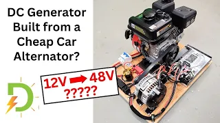 The AlternatorGenerator, First Attempt.  48V Battery Charging