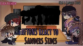 Afton Family react to Sanders Sides//Virgil Afton AU//GC// Black Rainbow