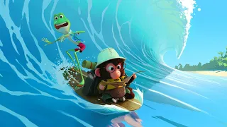 To Win a Prize, a Monkey Travels the World by Surfing for 80 Days | Animation Recapped