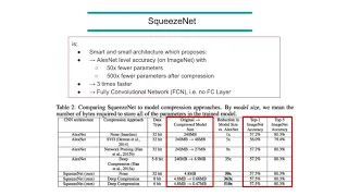 MLT CNN Architectures: SqueezeNet - theory