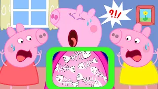 Help, Peppa Pig! Fish Bone Gets Stuck in My Throat | Peppa Pig Funny Animation