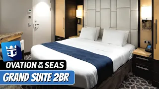 Grand Suite 2 Bedroom | Royal Caribbean Ovation of the Seas | Stateroom Tour & Review | 4K