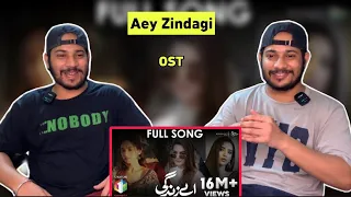 Reaction on Aey Zindagi | OST | Aima Baig & Nabeel Shaukat Ali | Delhian 2winz