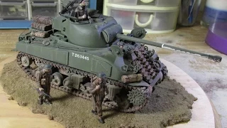 Building Dragon Sherman Firefly Tank Hybrid Hull. From Start to Finish. Part 2 Firefly Diorama
