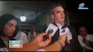 Presidente Luis Abinader y primera dama Raquel Arbaje visita familia Jorge Villegas